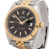 ROLEX - DATEJUST STAINLESS STEEL & 18K YELLOW GOLD GENTS 126333 2017
