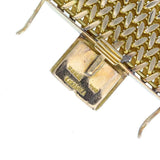 Vintage Cazzaniga Citrine Diamond Gold Buckle Bracelet