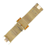 Vintage Cazzaniga Citrine Diamond Gold Buckle Bracelet