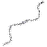 Exceptional Brilliant and French Cut Diamond Line Bracelet