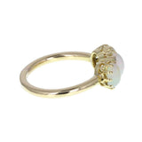 Victorian Opal and Diamond Three Stone Ring