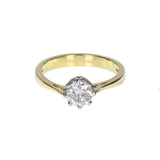 Classic Diamond Solitaire Engagement Ring in 18 Carat Gold