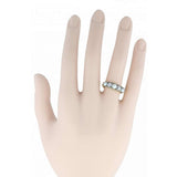 Diamond and Pearl Gallery Set Ring