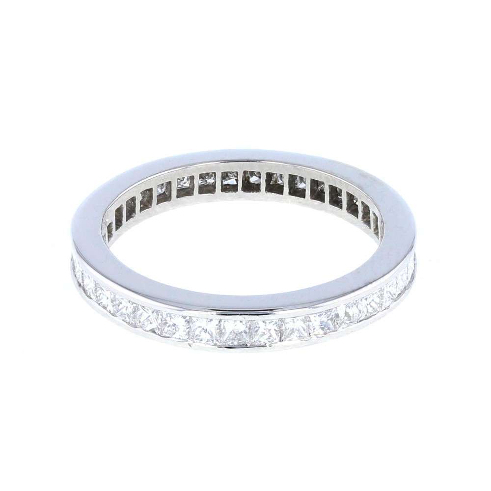 Princess Cut Diamond Eternity Ring in Platinum