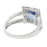 2.94ct UNHEATED Blue Sapphire and 0.94ctw Diamond Ring (GIA CERTIFIED)