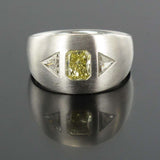 Diamond Ring, Brushed Gray Gold