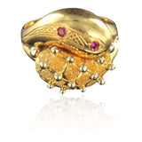 Gold and ruby ring