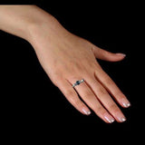 Fancy ring Swarovski crystals and pearls