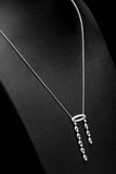 Graceful Edwardian Diamond Pendant Necklace in Luxurious Platinum