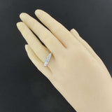 White gold diamond ring garter