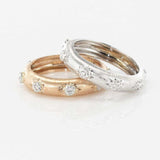 White gold diamond ring