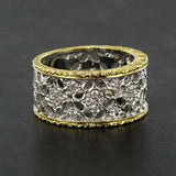 Diamond ring 2 serrated gold