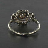 Art deco ring old diamonds