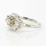 Art deco ring old diamonds