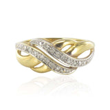 Gold diamond ring