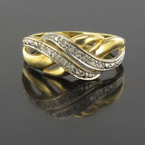 Gold diamond ring