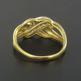 Gold diamond ring