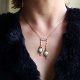Old neglected necklace cameos and diamonds