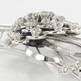 Brooch diamond pendant flower wreath