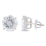 4.14ctw Diamond 14K White Gold Earrings