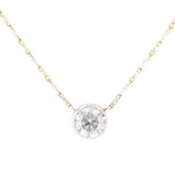 0.98ct Diamond 14K White Gold Necklace