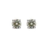 0.42ctw Diamond 14K White Gold Earrings