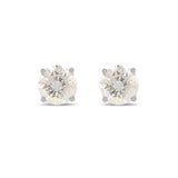 0.52ctw Diamond 14K White Gold Earrings