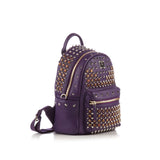 MCM Purple Leather Stark Special Swarovski Small Backpack
