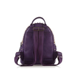 MCM Purple Leather Stark Special Swarovski Small Backpack
