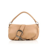 DIOR  Beige Gaucho Medallion Saddle Bag