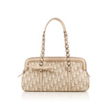 DIOR  Beige Logo Trotter Romantique Satchel Bag