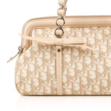 DIOR  Beige Logo Trotter Romantique Satchel Bag