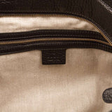 GUCCI  Black Leather Hobo Bag