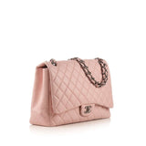CHANEL  Light Pink Lambskin Jumbo Classic Flap Bag