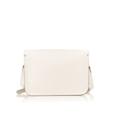 THE CAMBRIDGE SATCHEL COMPANY  White Leather Satchel Messenger Bag