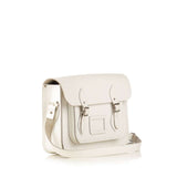 THE CAMBRIDGE SATCHEL COMPANY  White Leather Satchel Messenger Bag