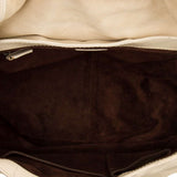 DIOR  Cream Leather Suede Rebelle Bag