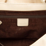 DIOR  Cream Leather Suede Rebelle Bag