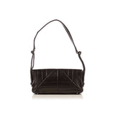 CHANEL  Black Leather Strap Shoulder Bag