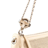 CHANEL  Beige Peforated Shoulder Bag