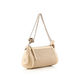 CHANEL  Beige Peforated Shoulder Bag