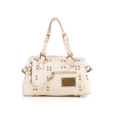 LOUIS VUITTON  Cream Sac Rivetting Shoulder Bag