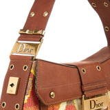 DIOR  Brown Corduroy Street Chic Columbus Shoulder Bag