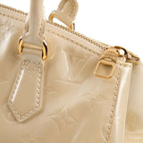 LOUIS VUITTON  Cream Vernis Sherwood PM Bag