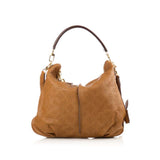 LOUIS VUITTON  Tan Perforated Mahina Selene PM Crossbody