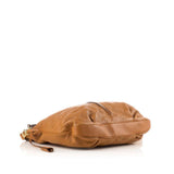 LOUIS VUITTON  Tan Perforated Mahina Selene PM Crossbody