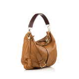 LOUIS VUITTON  Tan Perforated Mahina Selene PM Crossbody