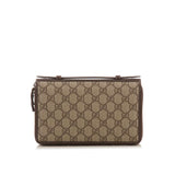 GUCCI  Brown GG Supreme Canvas Travel Document Case