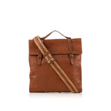 MULBERRY  Brown Leather Buckle Travel Bag