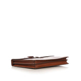 ERMENEGILDO ZEGNA  Brown Calfskin Briefcase